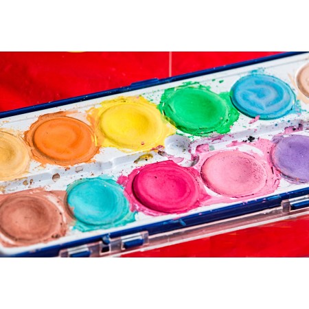 36x24 in Photographic Print Poster Palette Brush Paint box Color Watercolor Colorful