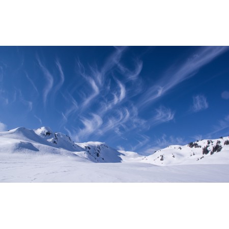 40x24 in Photographic Print Poster Snow Winter Mountain Cold Panorama Mountain summit