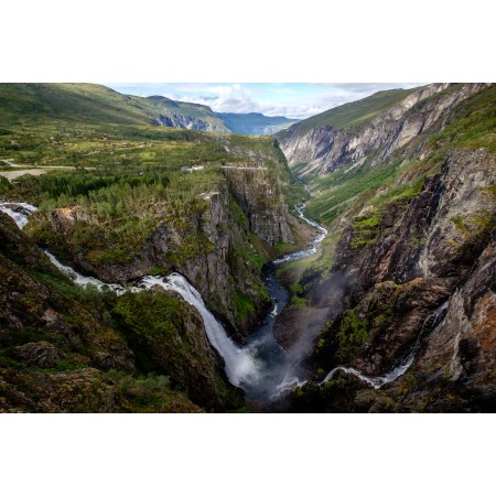 36x24 in Photographic Print Poster Waterfall Norway Hardanger Nature Landscape River