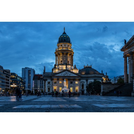 35x24 in Photographic Print Poster Blue hour Berlin Berlin cathedral Sky Building