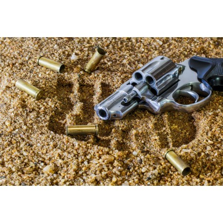 36x24 in Photographic Print Poster Firearm Revolver Bullet Gun Weapon Handgun Crime