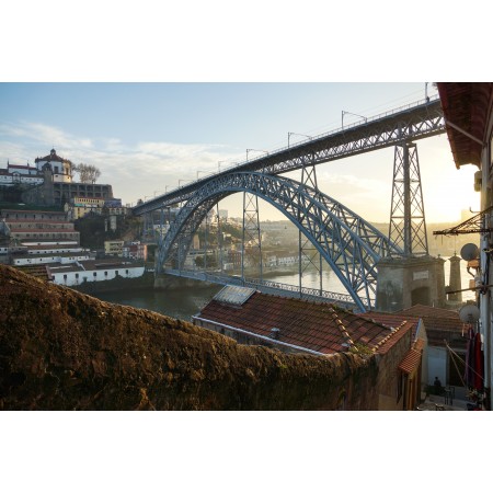 35x24 in Photographic Print Poster Bridge City River Portugal Tourism Europe