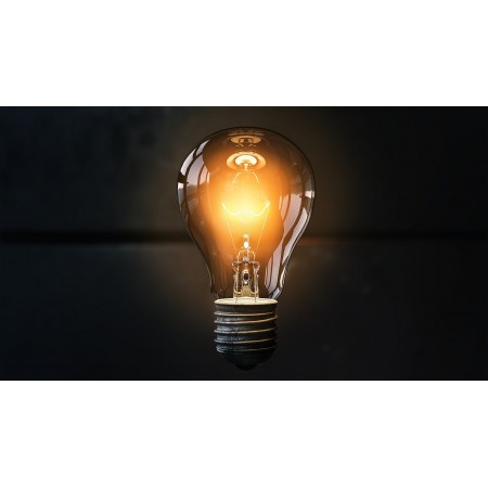 42x24 in Photographic Print Poster Light bulb Idea Lit Inspiration Light Energy Bulb