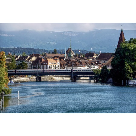 36x24 in Photographic Print Poster Town Solothurn Skyline City Switzerland View