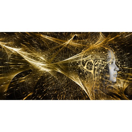46"x24" Photographic Print Poster Quantum physics Wave Particles Abstract