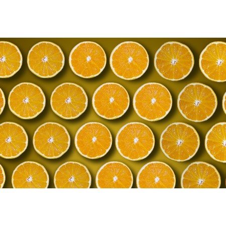 36x24 in Photographic Print Poster Oranges Slices Orange slices Cross sections Pattern