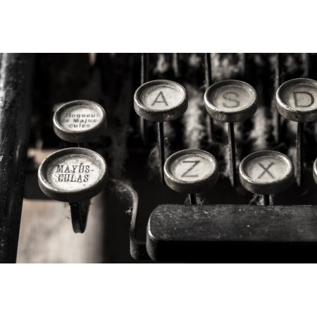 36x24 in Photographic Print Poster Typewriter Alphabet Letter Writer Vintage