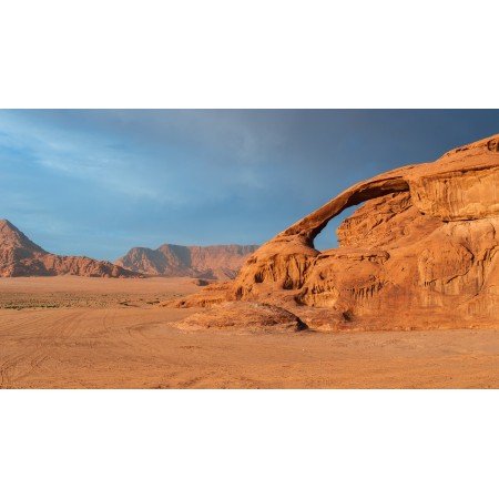 42x24 in Photographic Print Poster Wadi rum Jordan Desert Mountains Sand Sand stone