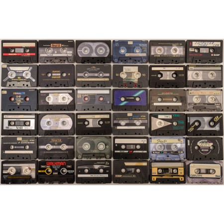 36x24 in Photographic Print Poster Cassettes Tinge Magnetband Hifi Sound Audio