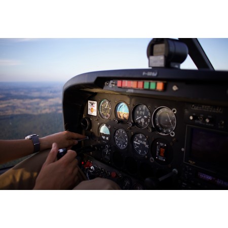36x24 in Photographic Print Poster Aircraft Sky Flight Aviation Transport Cockpit