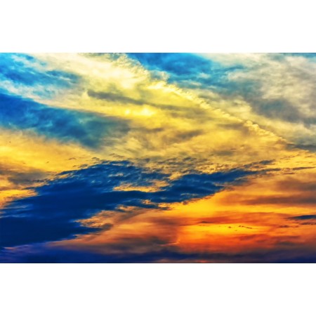 36"x24" Photographic Print Poster Red Weather Sky Heaven Light Bright Yellow Sun