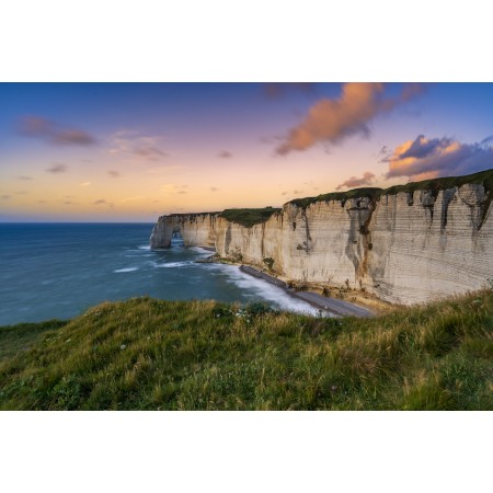 36x24 in Photographic Print Poster Cliff Coast Sea Ocean Waves Hills Water