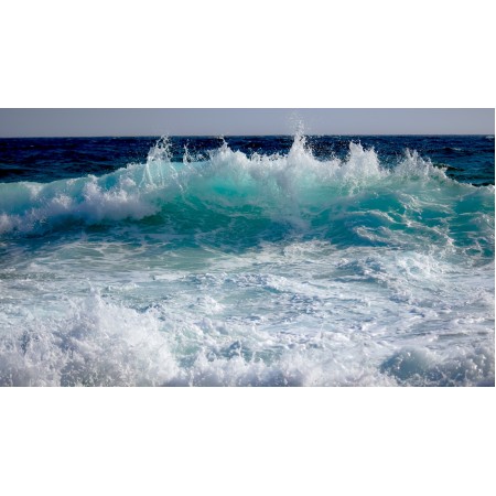 42x24 in Photographic Print Poster Wave Splash Ocean Water Sea Nature Liquid Surf