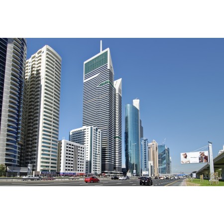 36"x24" Photographic Print Poster U a e Dubai Sheikh zayed road City Skyscrapers