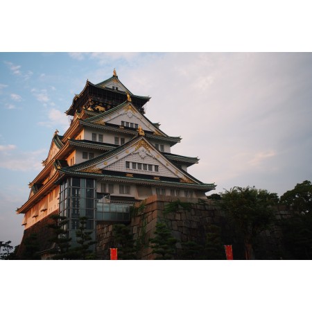 36x24 in Photographic Print Poster  Pixabay Osaka Castle Building Roof Traditional Architecture
