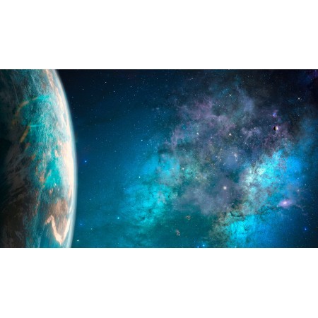 42x24 in Photographic Print Poster Space Planet Stars Cosmos Sci-fi Science fiction