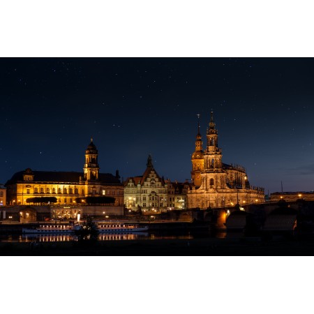 37x24 in Photographic Print Poster Court church Palace Night Lights Illuminated