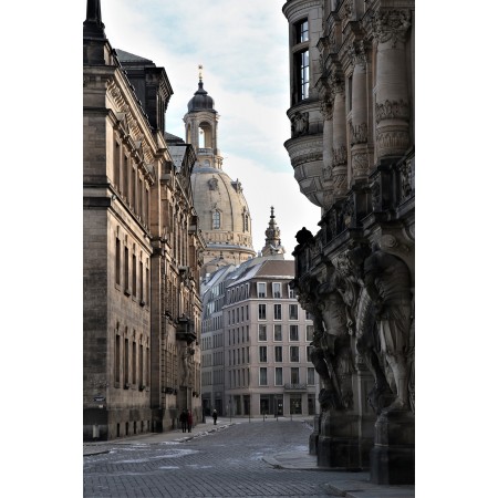 16x24 in Photographic Print Poster Dresden Buildings Street Road City Architecture