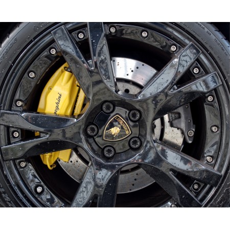 29x24 in Photographic Print Poster Lamborghini Wheel Car Brakes Fast Sports Tire Supercar