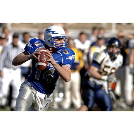 36"x24" Photographic Print Poster Quarterback American Football Sport Competition