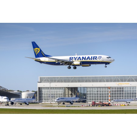 36x24 in Photographic Print Poster Ryanair Boeing Boeing 737-800 Egg-fzk Airport