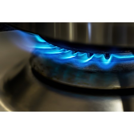 36x24 in Photographic Print Poster Flame Gas stove Cooking Blue Heat Hot Energy