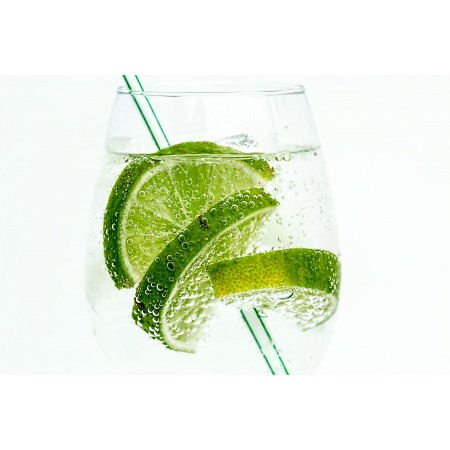 36"x24" Photographic Print Poster Lime Club Soda Drink Cocktail Juice Cold Glass