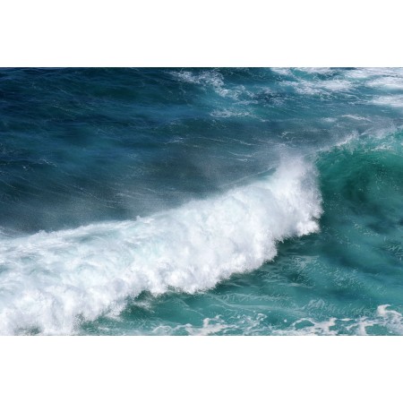 36x24in Poster Powerful Wave Breaking in the Ocean