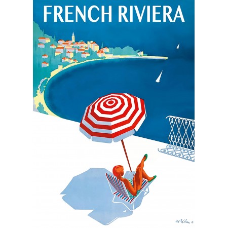 French Riviera Travel Poster