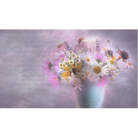 42x24in Poster Fantasy Illusion Flowers