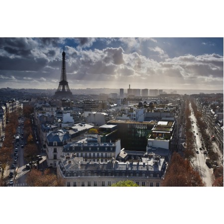 36x24in Poster Eiffel Tower Paris France Landmark City