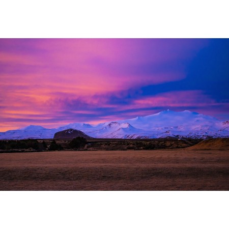 36x24in Poster Iceland Hellissandur Sunrise Dawn Tomorrow Orange