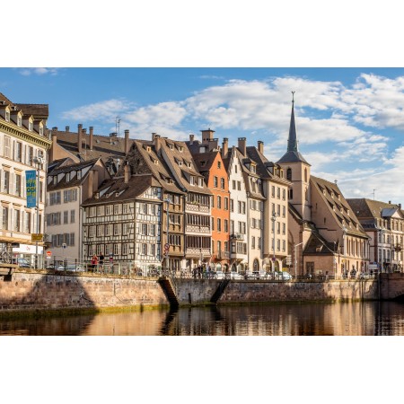 36x24in Poster Strasbourg Canal Old City Alsace Canal de la Bruche