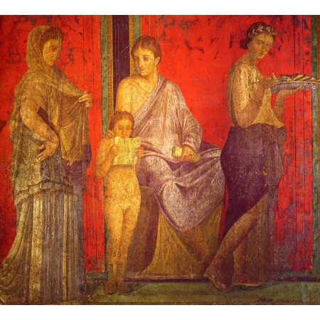 24"x26" Fine Art  Print Poster Roman fresco Villa dei Misteri Pompei