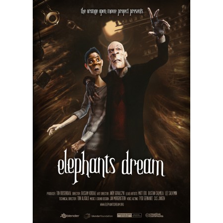 24x33in Photographic Print Poster 2006 Blender animated film Elephants Dream