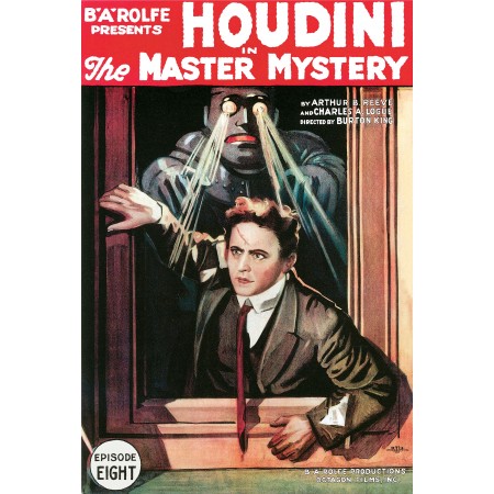 24x35in Photographic Print Poster Houdini The Master Mystery 1919