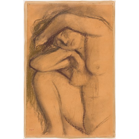 Fine Art Poster Study of the nude Edgar Degas circa 1888 -1892