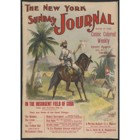 24x33in Photographic Print Poster The New York Sunday journal comic colored weekly