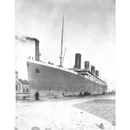 24x30in Photographic Print Poster Titanic at Docks Early 1912