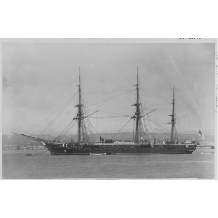 36x24in Poster The Royal Navy squadron HMS Sapphire 1874