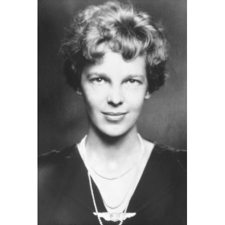 24x36in Poster Amelia Earhart in evening clothes