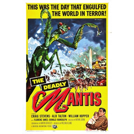 24x36in Poster The Deadly Mantis 1957 American science fiction monster film