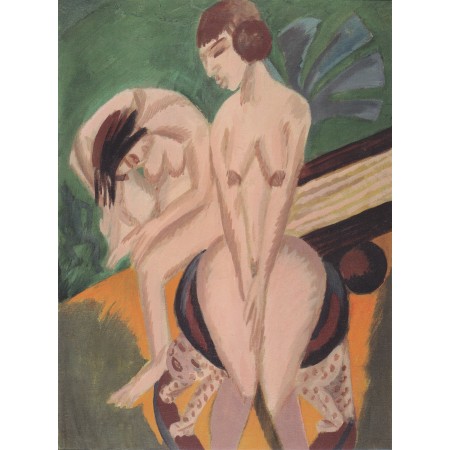 24x32in Poster Ernst Ludwig Kirchner Two nu des in space
