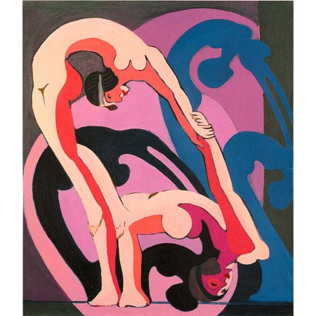 20x24in Poster Ernst Ludwig Kirchner Two acrobats sculpture Kirchner