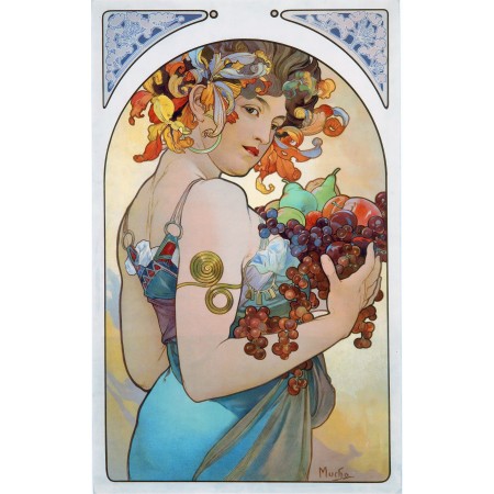 24x37in Poster Alfons Mucha - Fruit