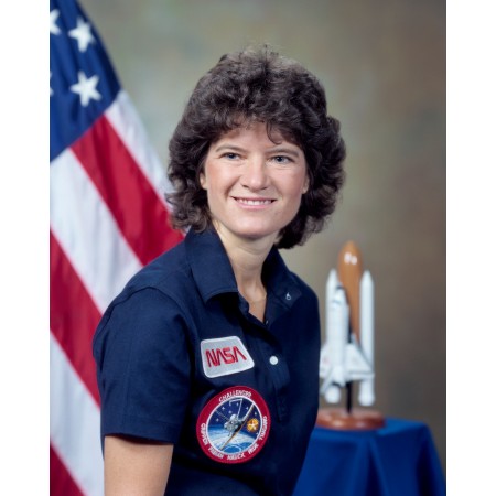 24x29in Poster Sally Ride 1984 the first American woman in space