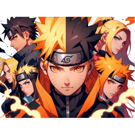 32x24in Poster Japanese manga Naruto Uzumaki ninja Kishimoto game room