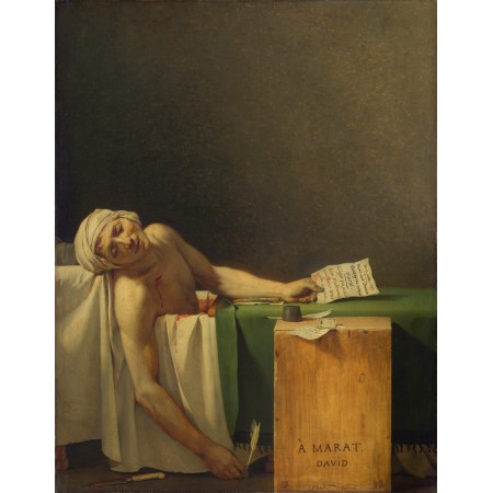 24x30in Poster Death of Marat by Louis David 1793