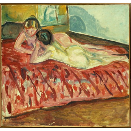 25x24in Poster Edvard Munch - Two Reclining Nudes