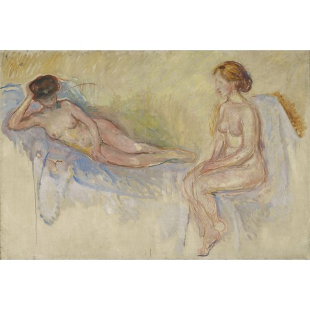 35x24in Poster Edvard Munch - Two Nudes - 1868